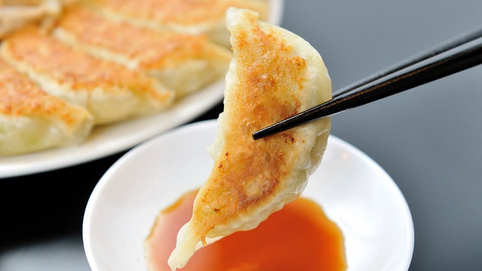 Gyoza served at Aozora